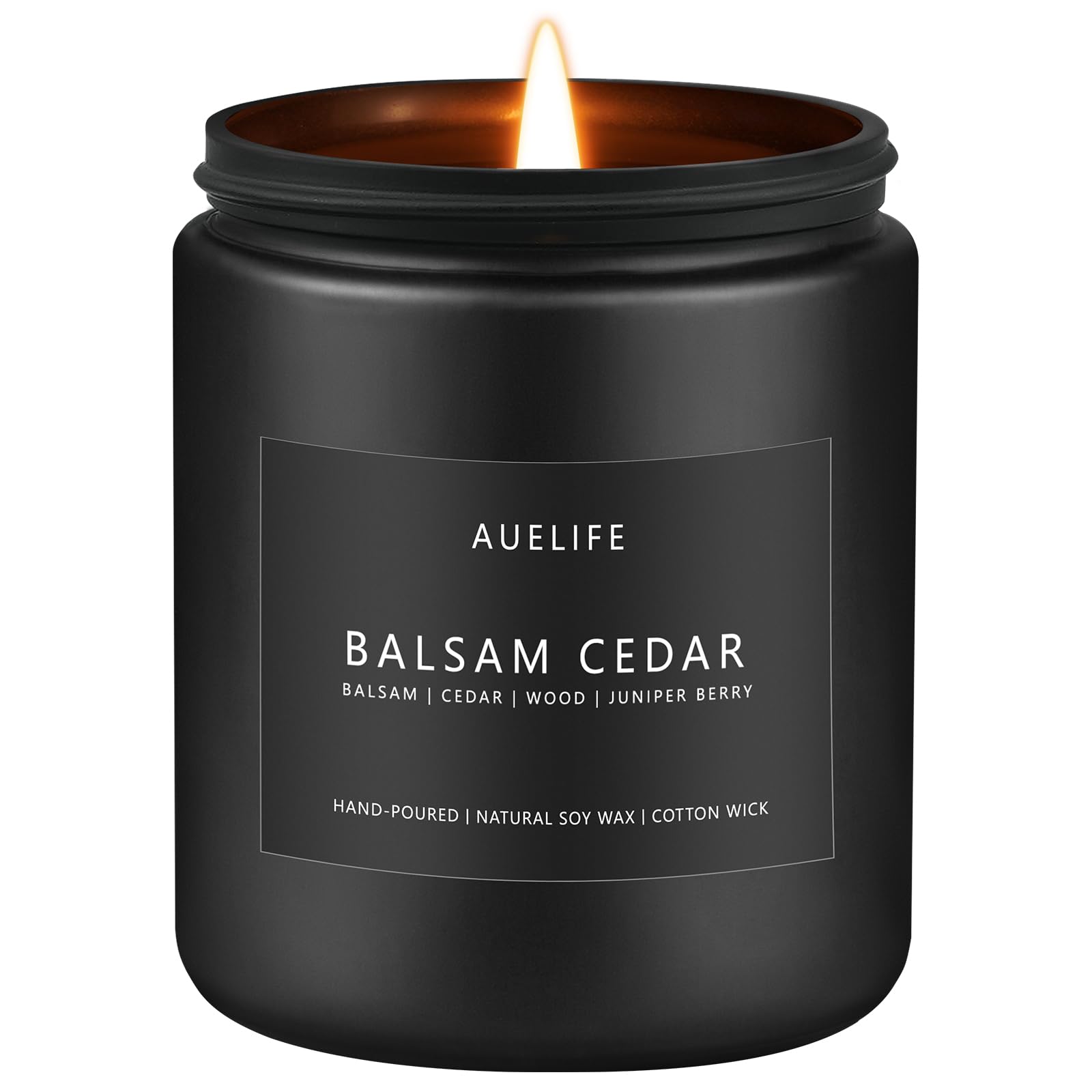 Balsam Cedar Scented Soy Candle - 7oz Aromatherapy Home Candle, Natural Soy Wax Candle for Relaxation & Stress Relief - Perfect Gift for Women, Housewarming & Cozy Home Decor | Ideal for Living Room, Bedroom & Bathroom