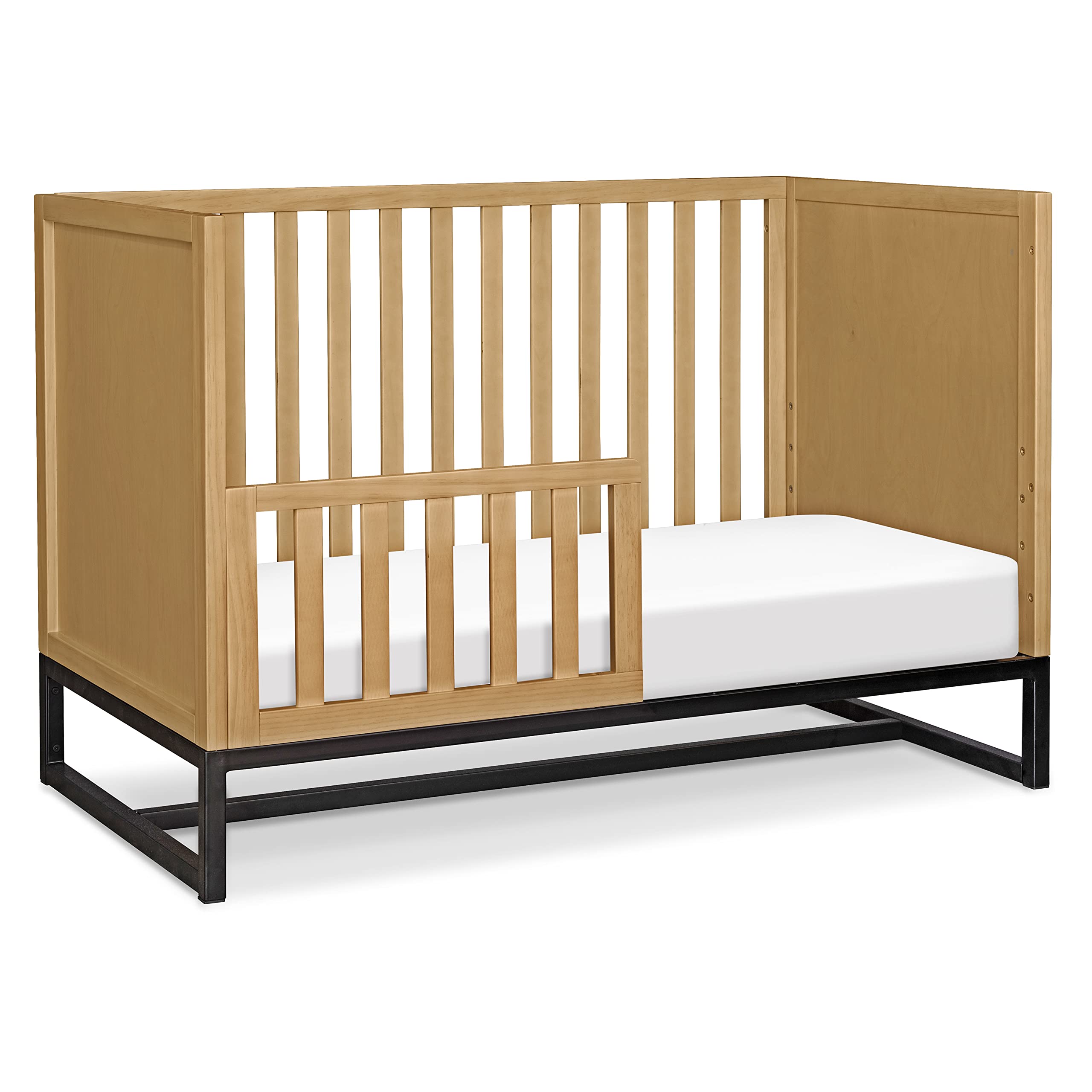 DaVinci Ryder 3-in-1 Convertible Baby Crib in Honey Finish - Greenguard Gold Certified for Nursery, Toddler & Daycare Use
