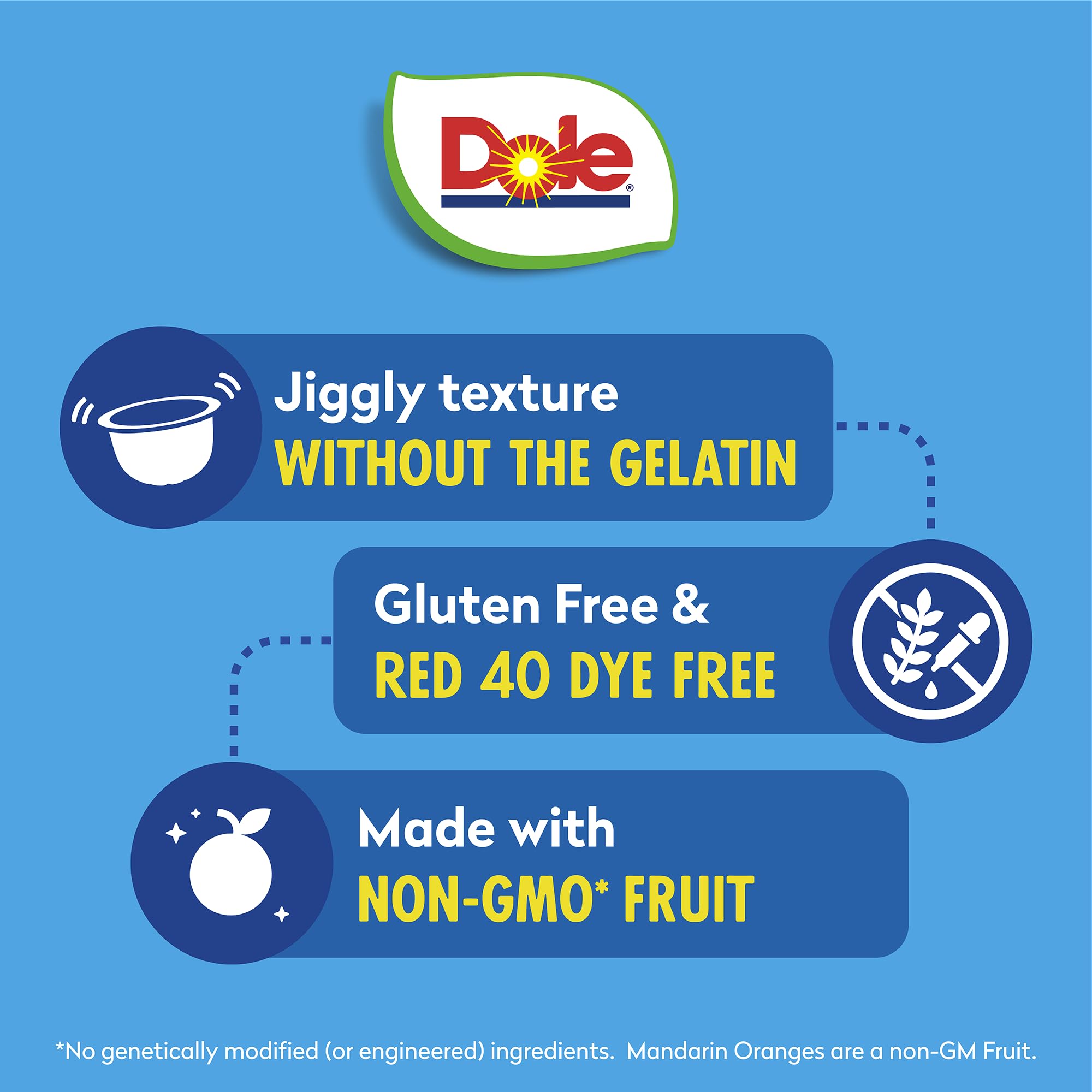 Dole Mandarin Oranges in Orange Flavored Gel Snacks, 4.3oz (24 Cups) - Gluten Free, Dairy Free, Non-GMO - Healthy Bulk Snacks for Kids & Adults - Perfect for School Lunches, Office Snacks & On-the-Go