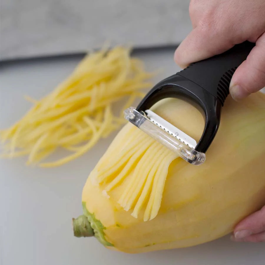 Premium Stainless Steel Julienne Peeler - Sharp & Durable Vegetable Slicer for Carrots, Cucumbers, Zucchini - Perfect for Salads, Stir-Fries & Garnishing