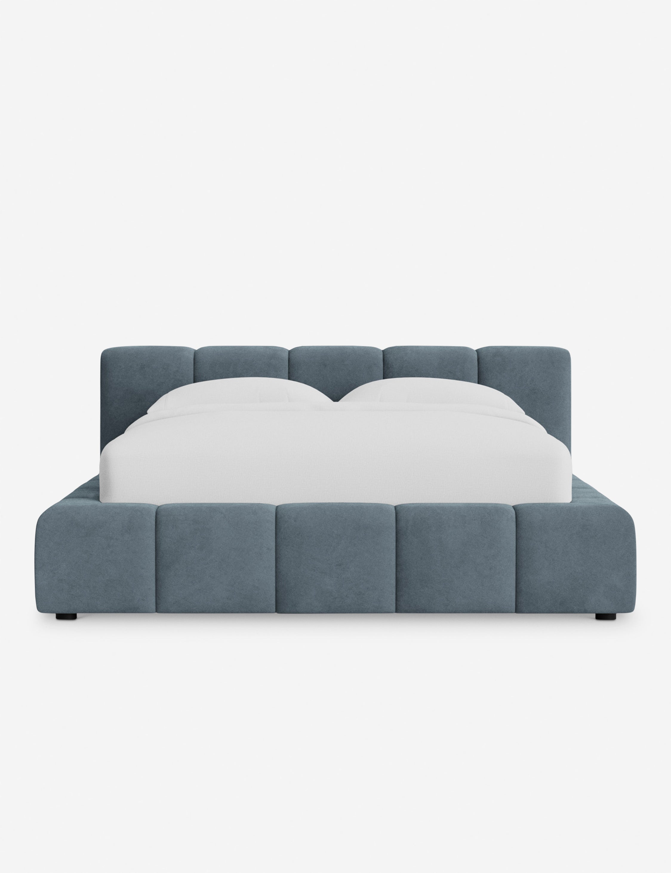 Cambry Platform Bed Frame - Modern Minimalist Wooden Bed with Headboard - Perfect for Bedroom, Guest Room & Small Spaces