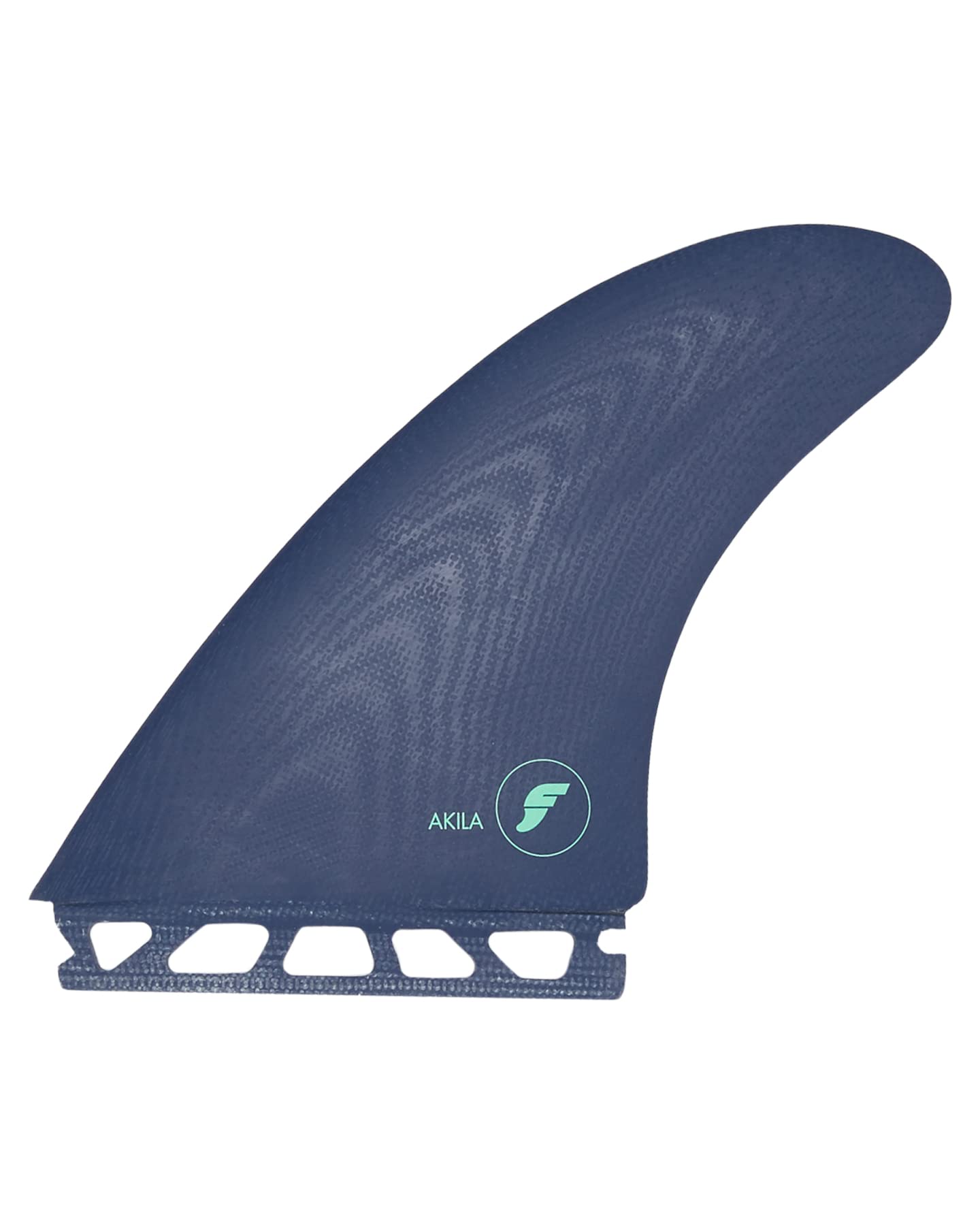 Akila Fiberglass Surfboard Fin - One Size, Dark Purple/Mint - Perfect for Shortboards & Performance Surfing