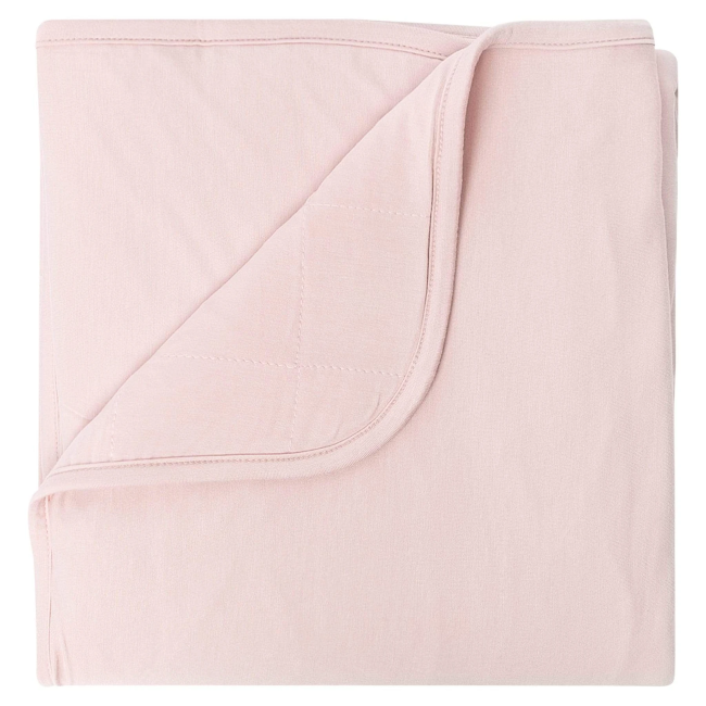 Kyte Baby Soft Organic Cotton Baby Blanket in Blush Pink - Perfect for Swaddling, Nursing & Stroller Use