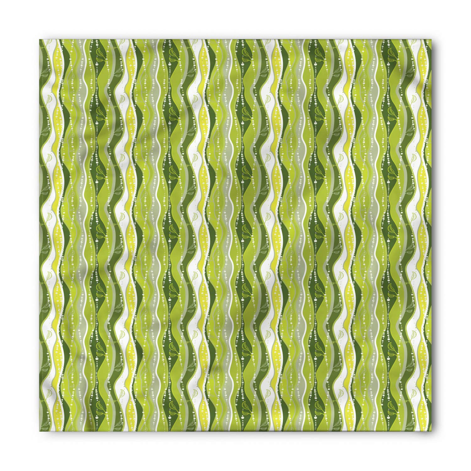 Ambesonne Retro Bandana - Digital Leaf Floral Lines Unisex Head & Neck Scarf for Men & Women | Perfect for Outdoor Activities, Music Festivals & Vintage Style