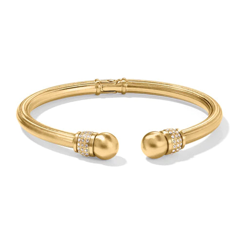 Brighton Meridian Open Hinged Bangle Bracelet in Gold Tone - Elegant Jewelry for Women, Perfect for Parties, Weddings & Everyday Wear