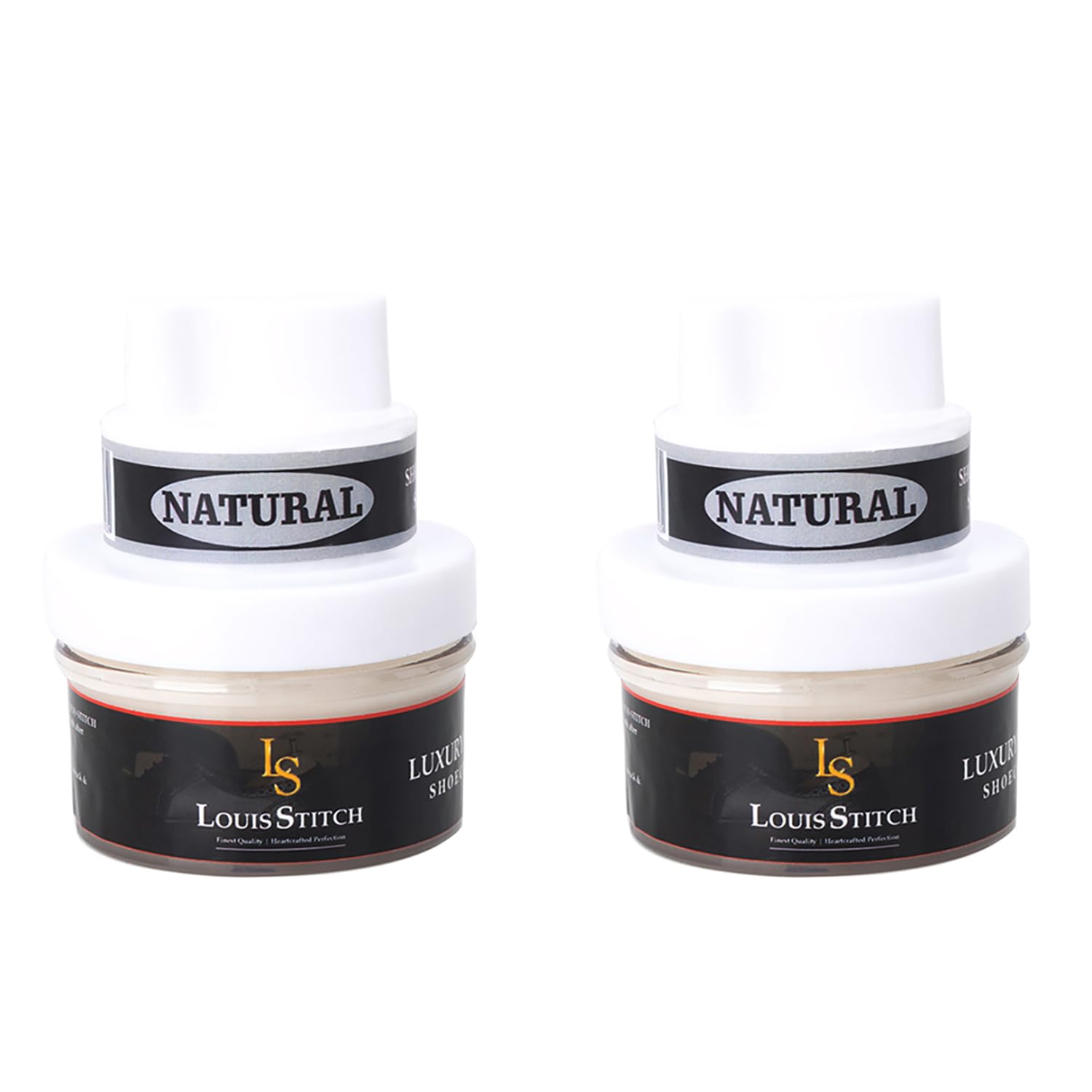 Premium LOUIS STITCH Leather Cream - Best Conditioner & Protector for Shoes, Bags, Wallets & Accessories | Nourishes, Restores & Shines Leather | 60g with Applicator | Works on All Leather Types | Perfect for Daily Care, Travel & Luxury Item Maintenance
