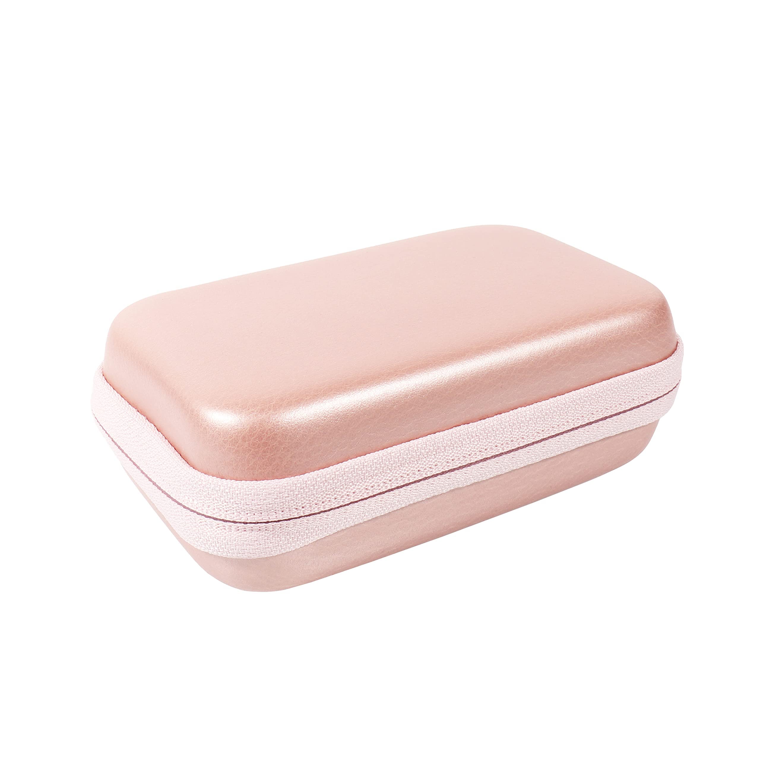 CaseSack Wireless Foldable Charger Case - Compatible with MagSafe, UCOMX Nano, MURPISO, RTOPS, Ankilo & Criacr Magnetic Chargers | Rose Gold | Portable 3-in-1 Charging Station for iPhone, AirPods & Apple Watch | Perfect for Travel, Office & Home Use