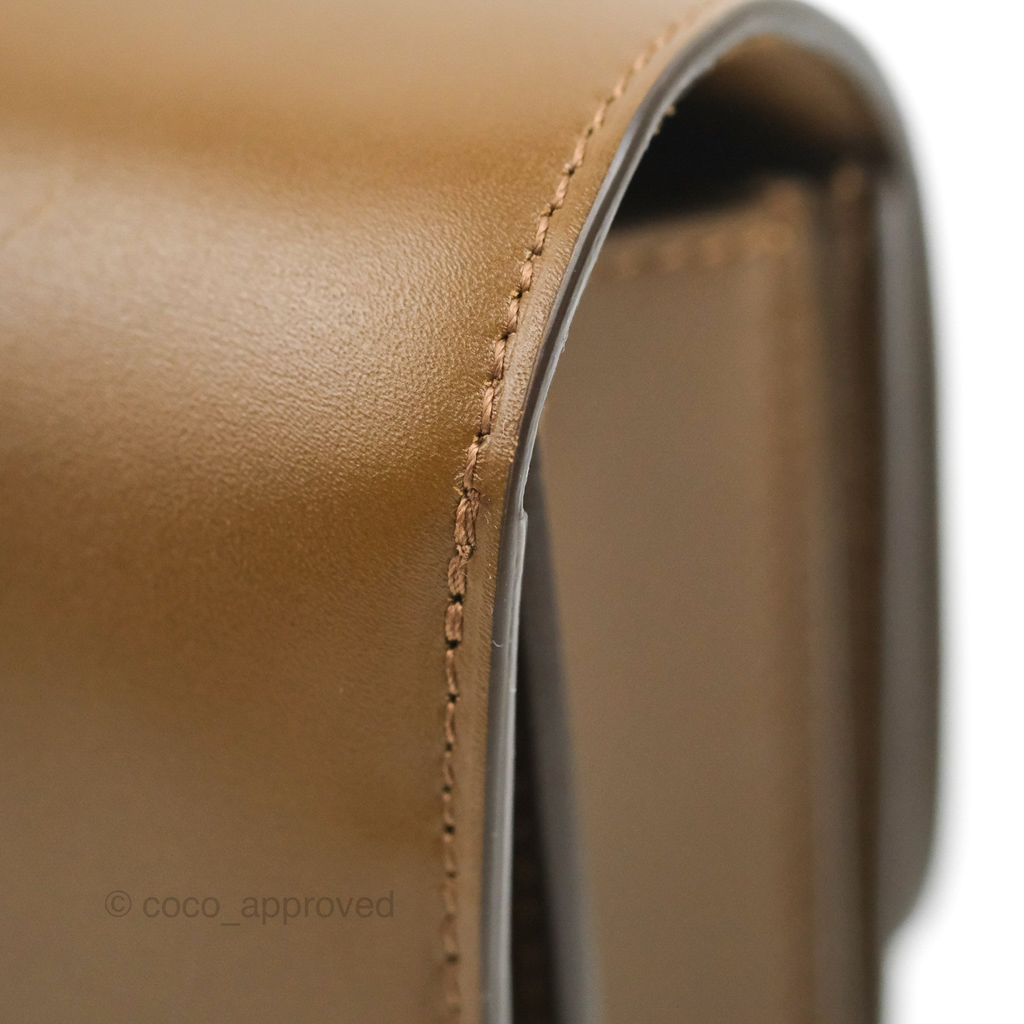 Celine Small Classic Box Flap Bag in Caramel Calfskin Leather - Luxury Crossbody Purse for Women, Perfect for Work, Date Night & Everyday Use