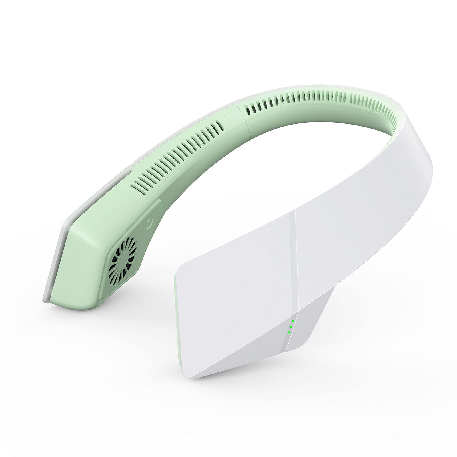 2021 Portable Neck Fan with USB Charging - 3 Speed Adjustable Hanging Personal Fan with Universal Swivel Hose & Low Noise - Perfect for Outdoor Sports, Travel, Office & Home Use (Green)