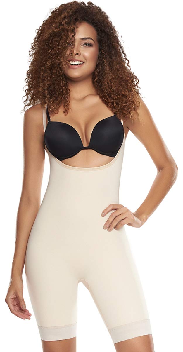 Women's Shapewear Bodysuit - Slimming & Firm Control Open-Bust Post-Surgical Postpartum Girdle with Removable Pads | Tummy Control, Waist Trainer for Daily Wear, Special Occasions & Recovery
