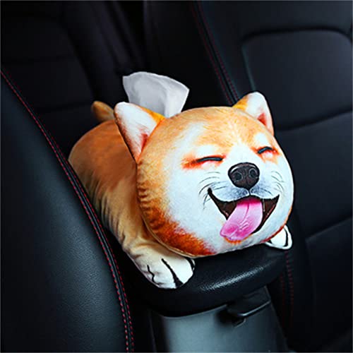 Cute Cartoon Animal Tissue Box Cover - Soft Plush Doll Tissue Holder for Car, Home & Bathroom Decor | Perfect for Kids' Rooms, Office Desks & Gift Ideas
