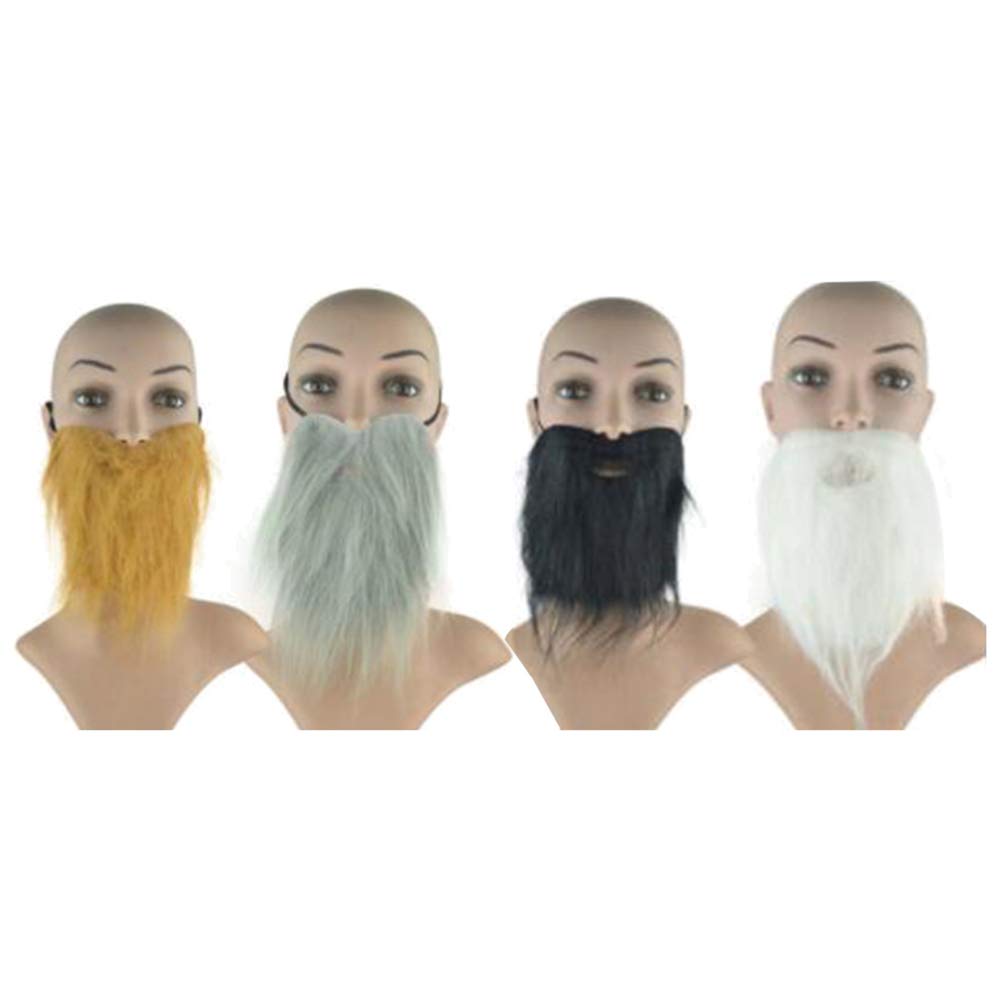Amosfun Fake Mustaches - 6 Pack Costume Mustaches for Halloween, Masquerade Parties & Performances | Fun Dress-Up Accessories for Cosplay & Themed Events