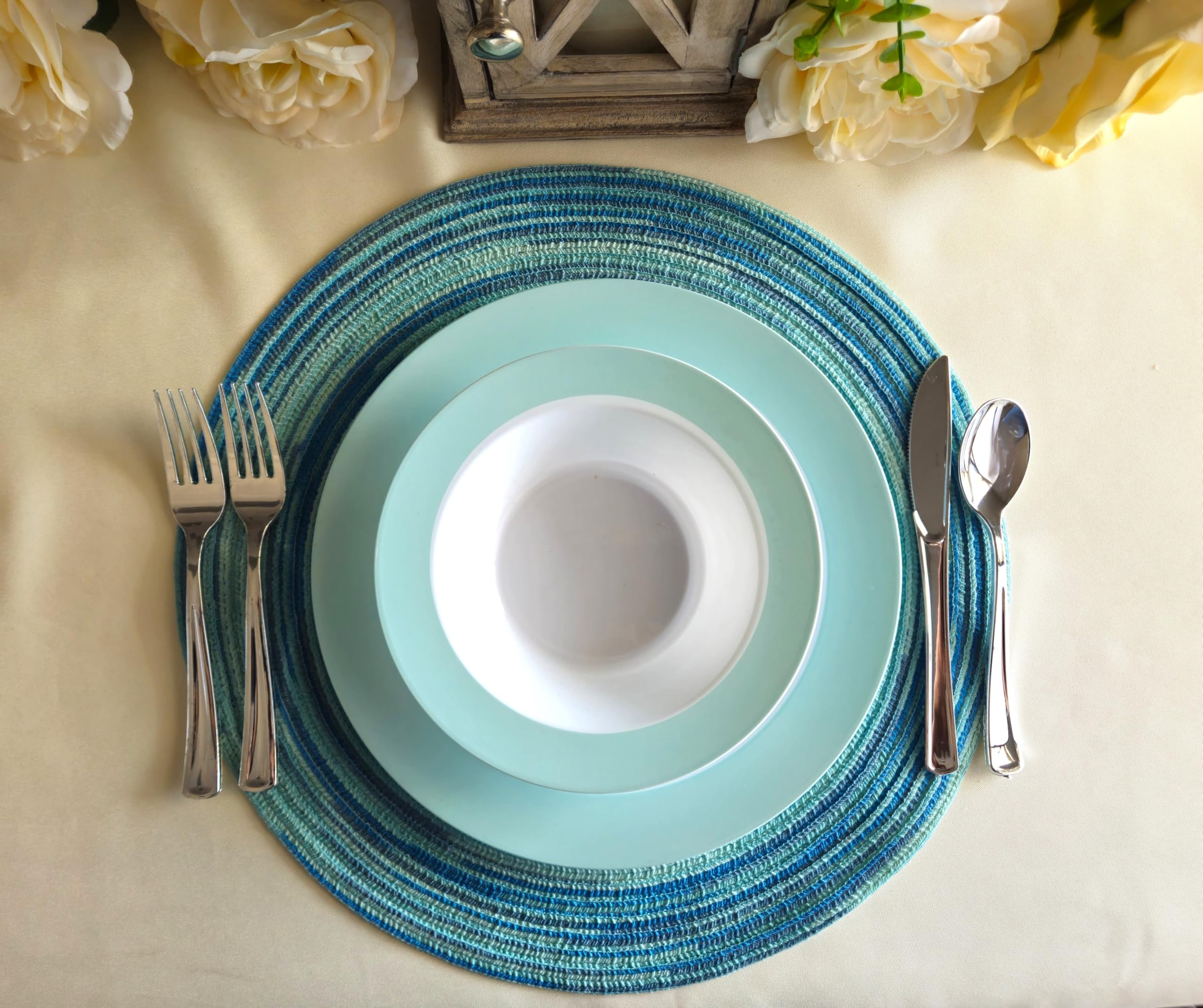60-Pack Disposable Plastic Plates for Wedding & Party - 7.5