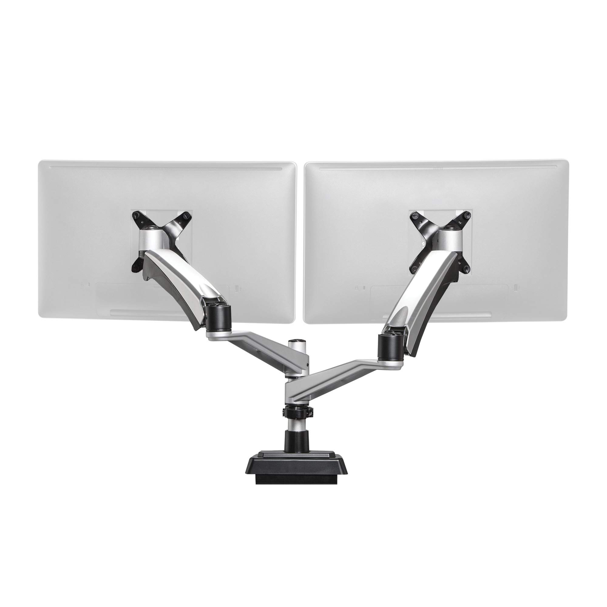 Dual Monitor Arm Stand - Adjustable VESA Mount for 2 Screens up to 27