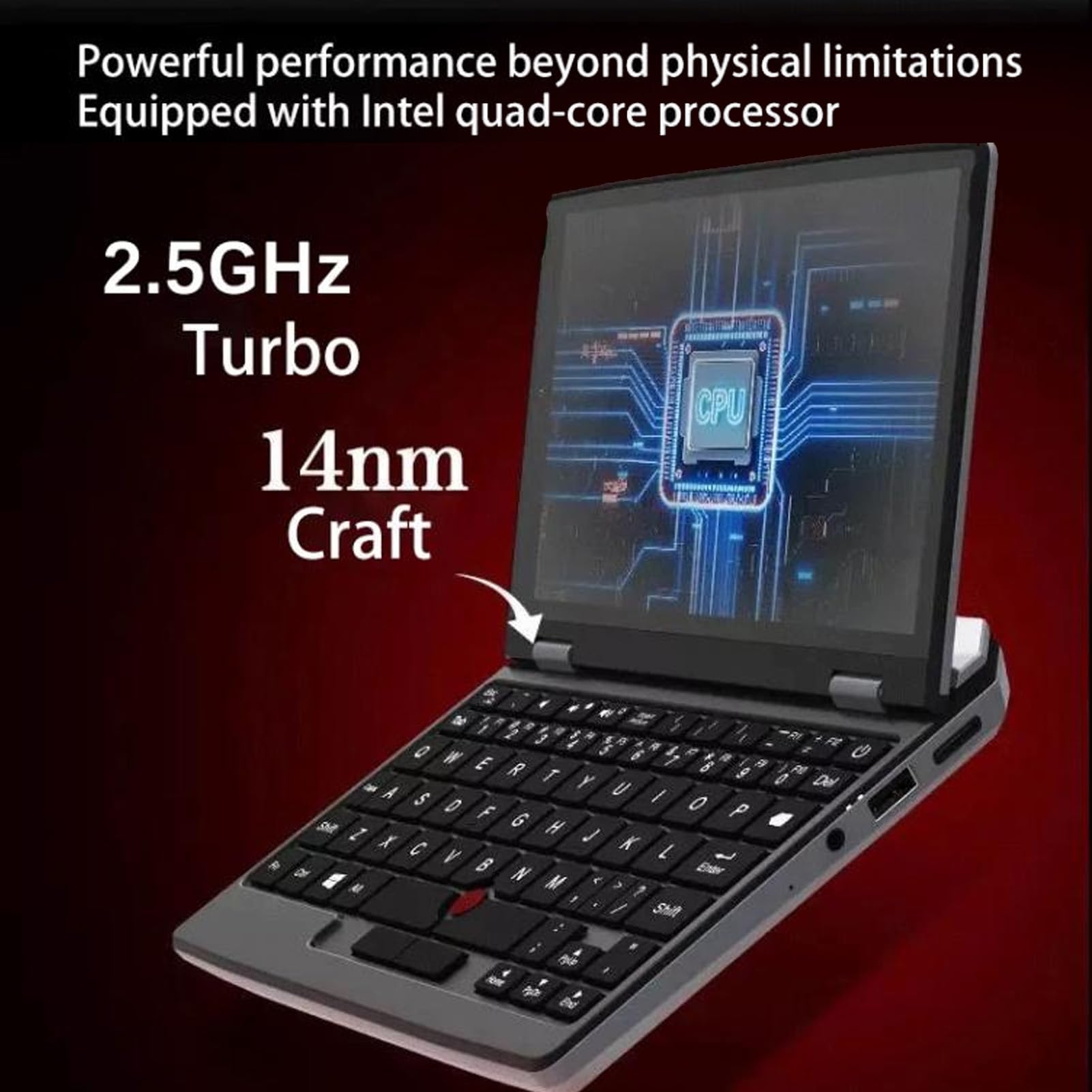 MENDUNER 7.0 Inch Gaming PC - Windows 11 Pro, J4115 Processor, 12GB RAM, Touch Screen Handheld Laptop, Ultralight Design, EU Plug - Perfect for Portable Gaming and On-the-Go Productivity