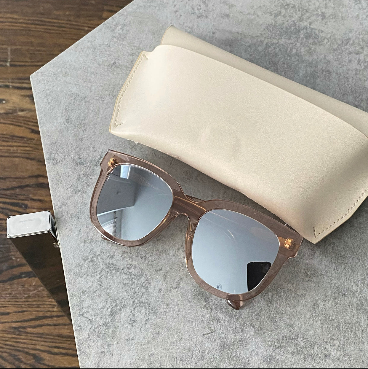 Gentle Monster Clear Blush Pink Acetate Mirror Sunglasses for Women - Trendy UV Protection Shades for Summer Beach & Outdoor Fashion