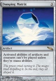 Magic The Gathering Damping Matrix Card - Mirrodin Expansion for MTG Deck Building & Strategy Games | Collectible Trading Card for Players & Enthusiasts