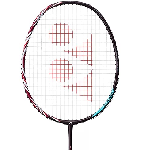 Yonex Astrox 100 Game Badminton Racket (Kurenai) - Professional Carbon Fiber Shuttlecock Racket for Smash Power - Perfect for Tournaments & Training Sessions