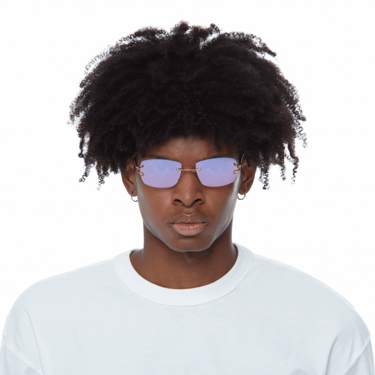 24KT Gold Rimless Drill Mount for Glasses - Premium Eyewear Accessory for Bal Harbour Style | Perfect for Reading, Driving & Fashion