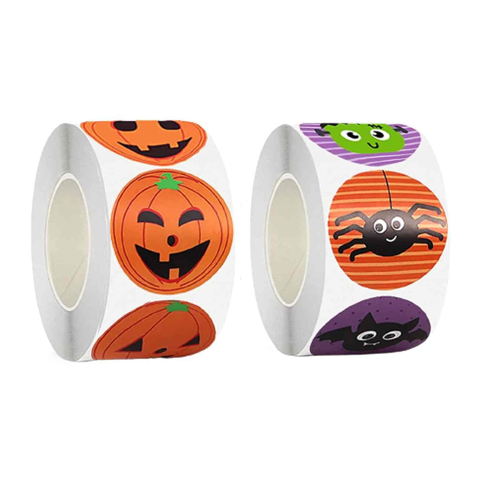 1000PCS Halloween Thanksgiving Stickers for Kids - Cute Pumpkin, Ghost & Turkey Stickers - Waterproof Party Decorations for Boys & Girls - Perfect for DIY Crafts, Scrapbooking, Gift Wrapping & Holiday Party Favors