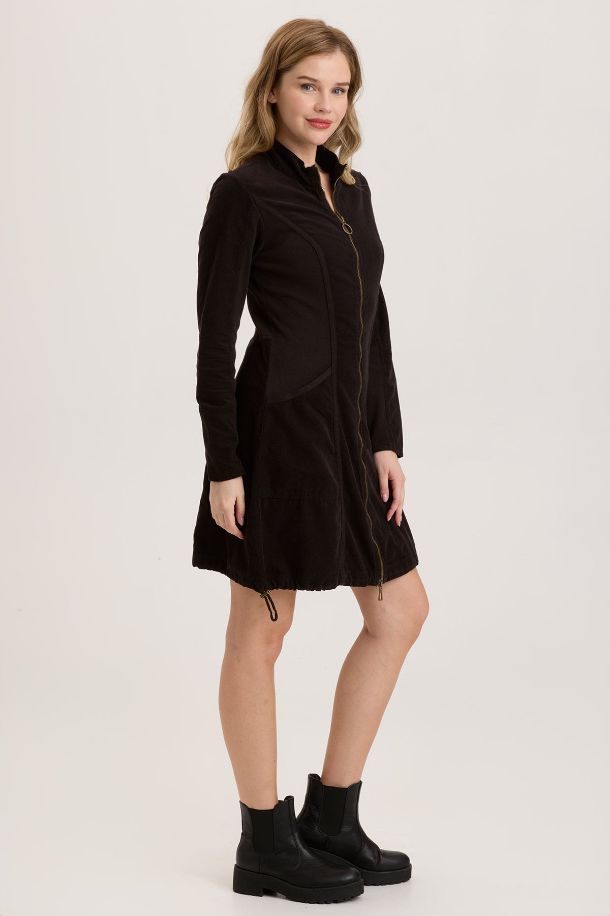 Uzma Jacket Dress for Women - Stylish Long Sleeve Blazer Coat with Belt - Perfect for Office, Business, Party & Formal Occasions