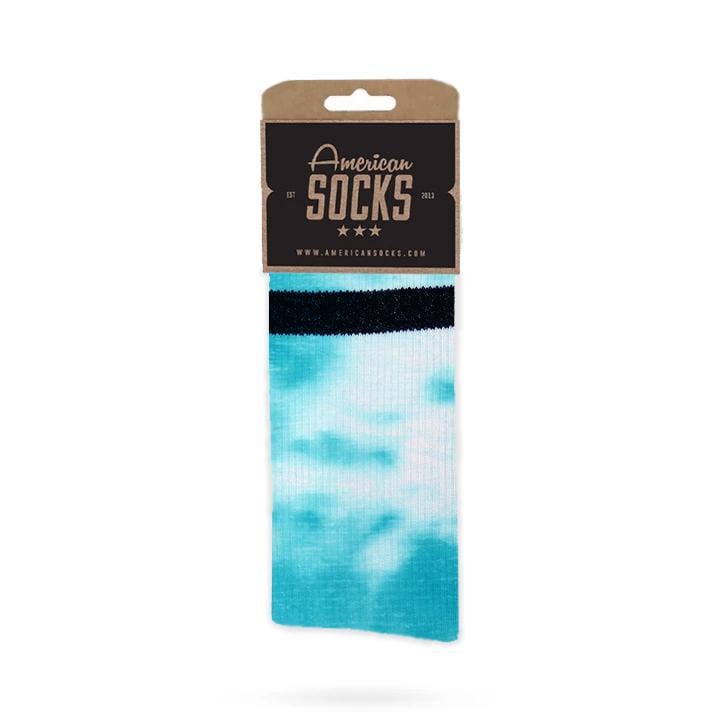 Tie Dye Mid High Socks for Women - American Style Cotton Crew Socks - Perfect for Yoga, Running, and Casual Wear