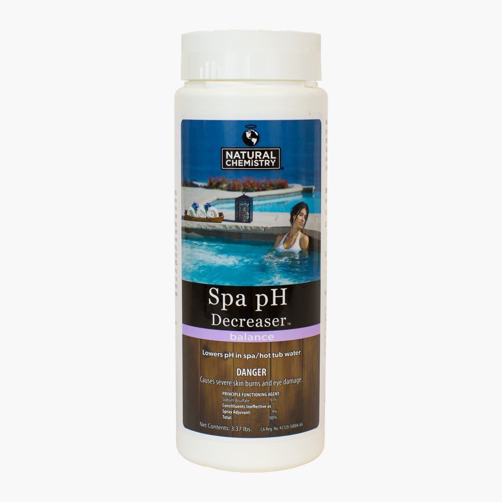 Natural Chemistry Spa pH Decreaser - 3.37 lb Bottle for Hot Tubs & Swimming Pools | Balances Water pH Levels | Ideal for Home Spas, Jacuzzis & Pool Maintenance (14203NCM)
