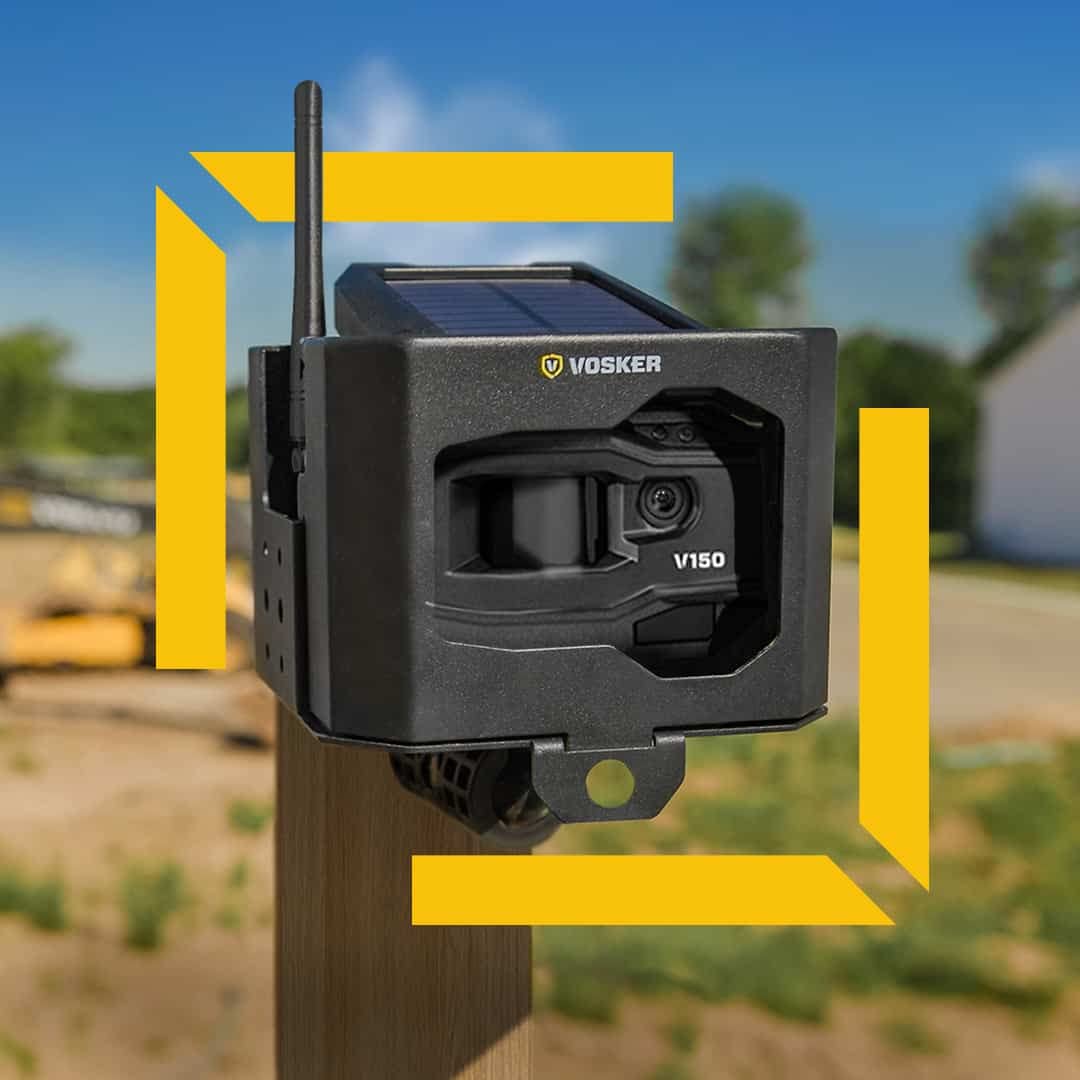 Vosker V150 Solar-Powered LTE Cellular Outdoor Security Camera with Motion Detection & Night Vision | Wireless Home Surveillance System | Get Instant Photo Alerts on Mobile App | Ideal for Backyard, Garage & Property Monitoring (V150-US-MSD32GB)