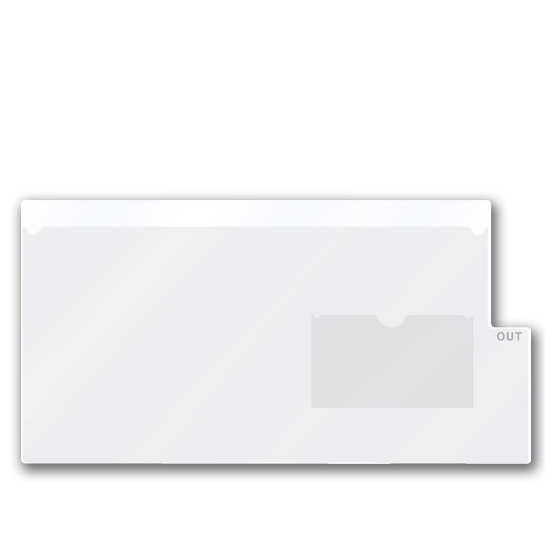 Clear Plastic File Folders - Legal Size 9