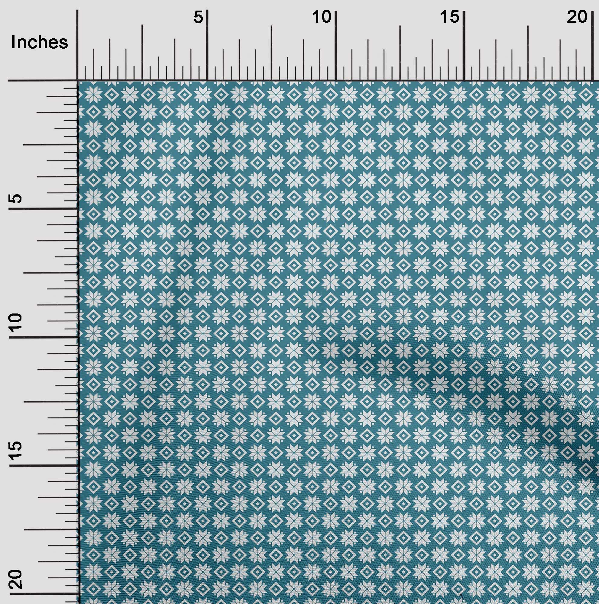 Premium Cotton Poplin Teal Blue Fabric - 56