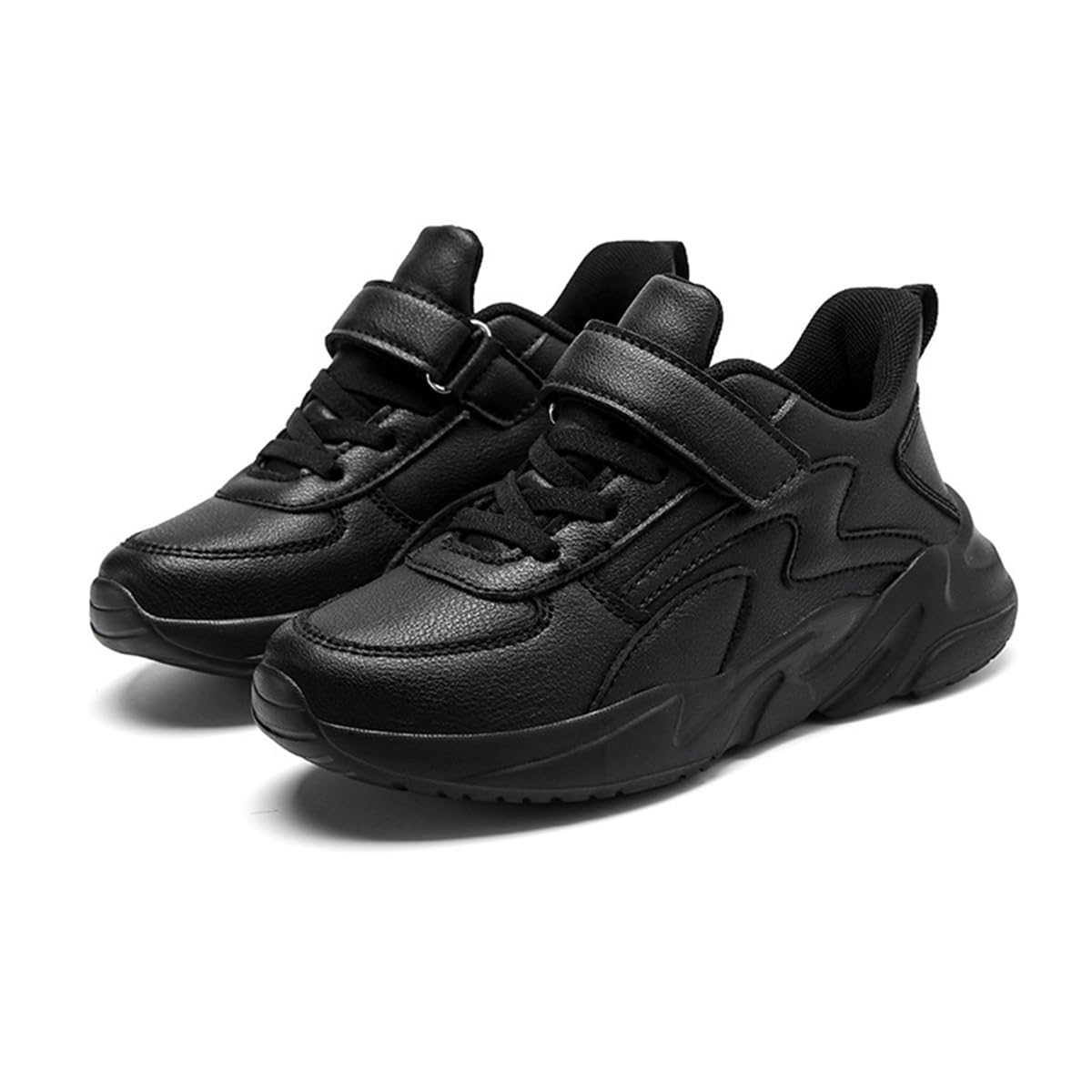 **Waterproof Leather Sneakers for Kids - Boys & Girls Winter School Shoes, Sports Running Trainers for Outdoor & Casual Wear**    **Perfect for:** School, winter activities, outdoor play, sports training, and everyday casual wear.