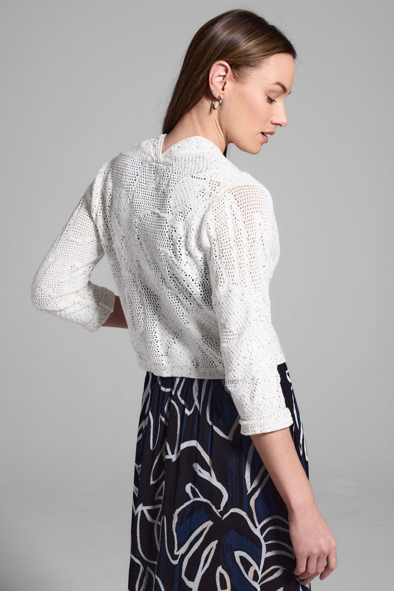 NIC+ZOE Subtle Sequin Cardigan - Women's Elegant Shimmer Knit Sweater for Evening Parties & Holiday Gatherings