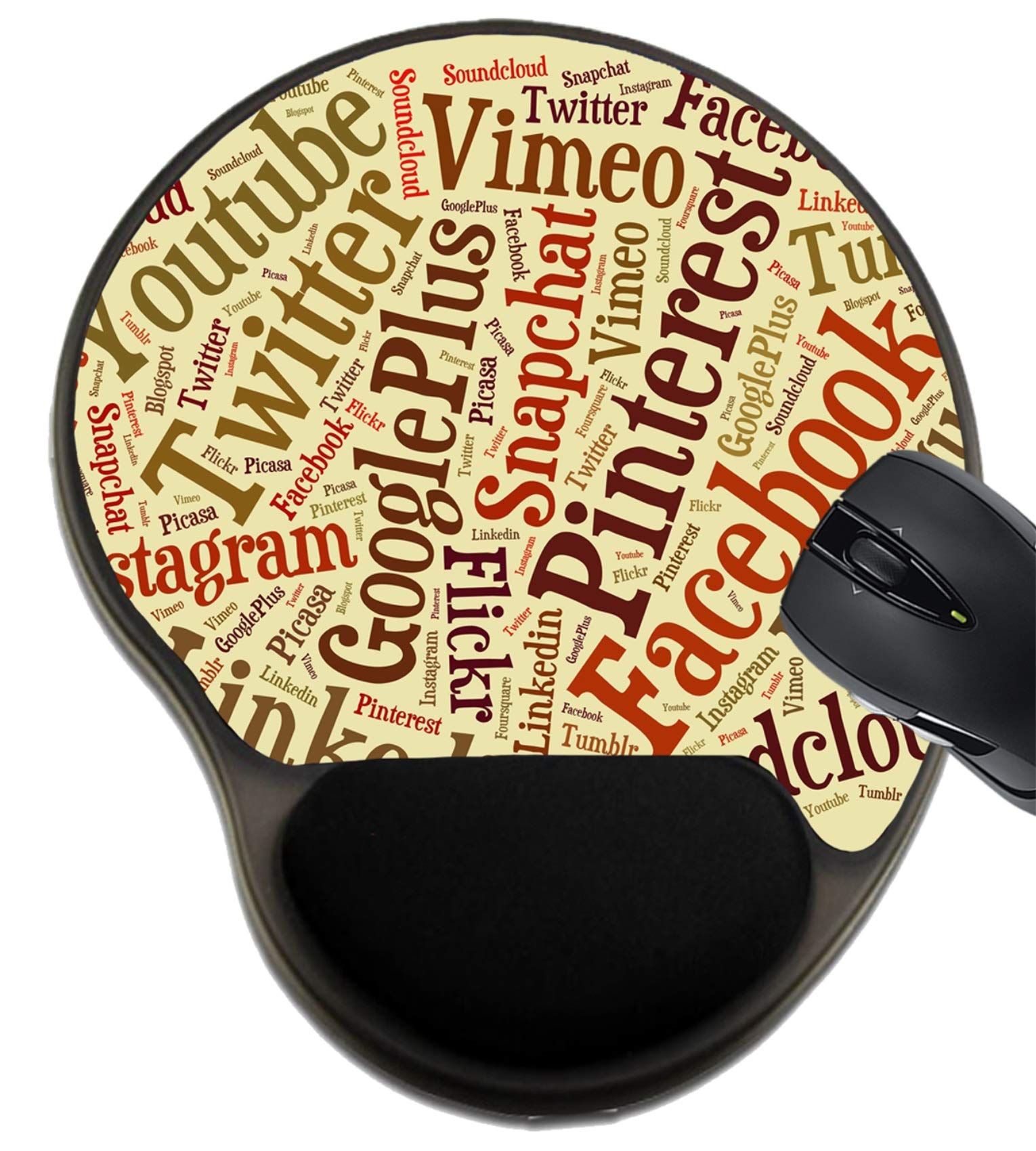 Ergonomic Mouse Pad with Wrist Support - MSD Comfort Gaming & Office Mousepad for Typing, Design Work, and Long Computer Sessions - Perfect for Programmers, Writers, and Graphic Designers