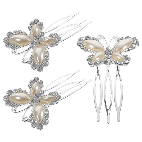 3-Piece Rhinestone Bridal Hair Accessories Set for Wedding & Special Occasions - Elegant Hairpins & Clips for Brides, Prom, Party & Formal Events