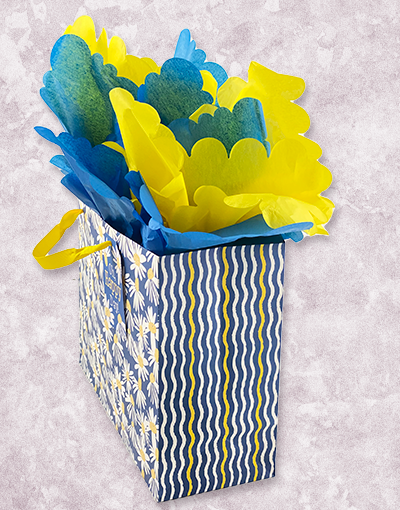Daisy Delight Gift Bags for Garden Party Favors, Wedding Decorations & Birthday Presents - Floral Printed Party Favor Pouches