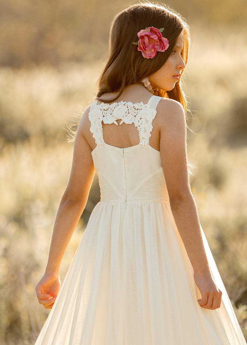 Maia Impact Dress in Cream - Elegant Women's Midi Dress for Casual & Office Wear | Perfect for Summer Outfits, Dates & Special Occasions