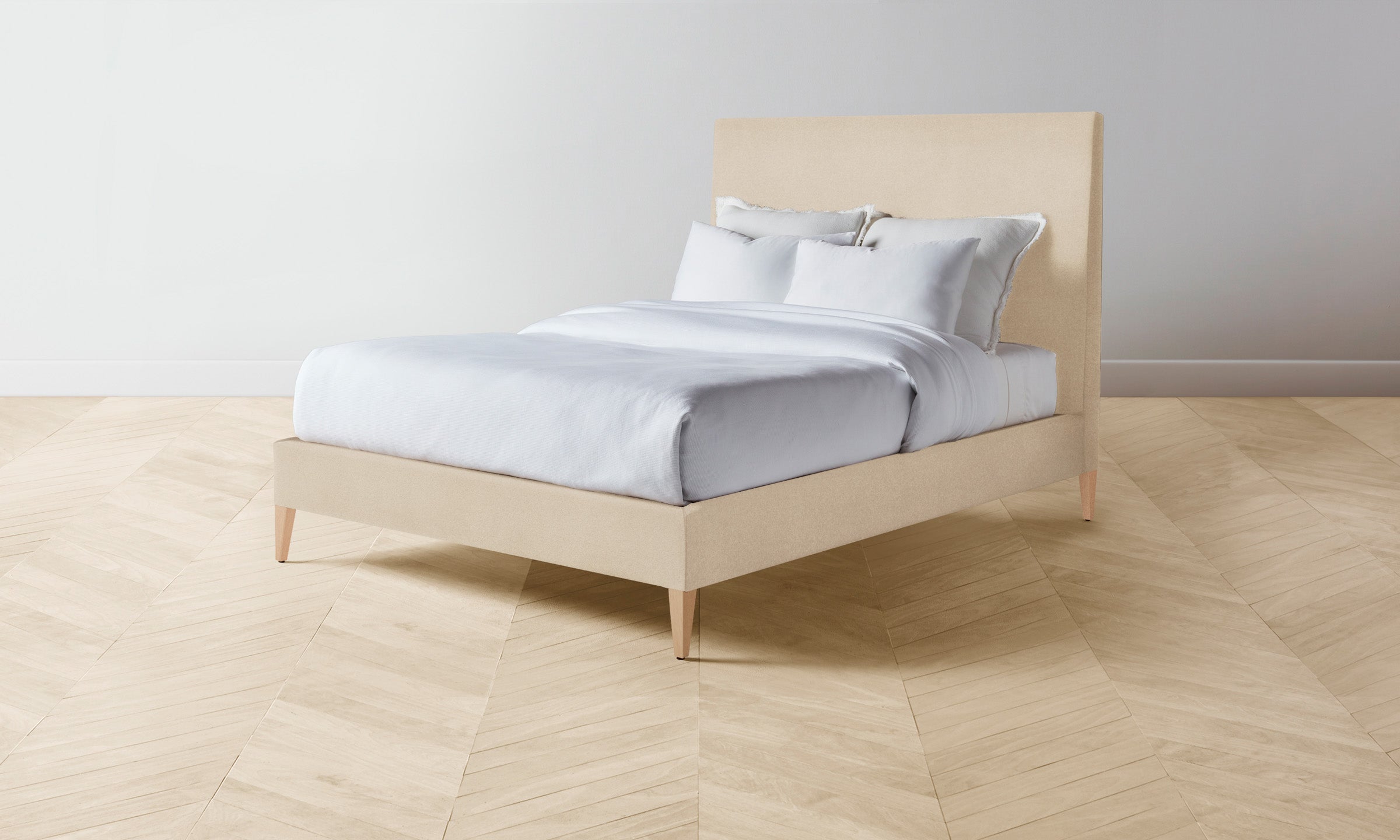 Essex Bed Frame - Luxurious Performance Velvet Upholstery for Ultimate Comfort | Perfect for Master Bedrooms & Guest Rooms