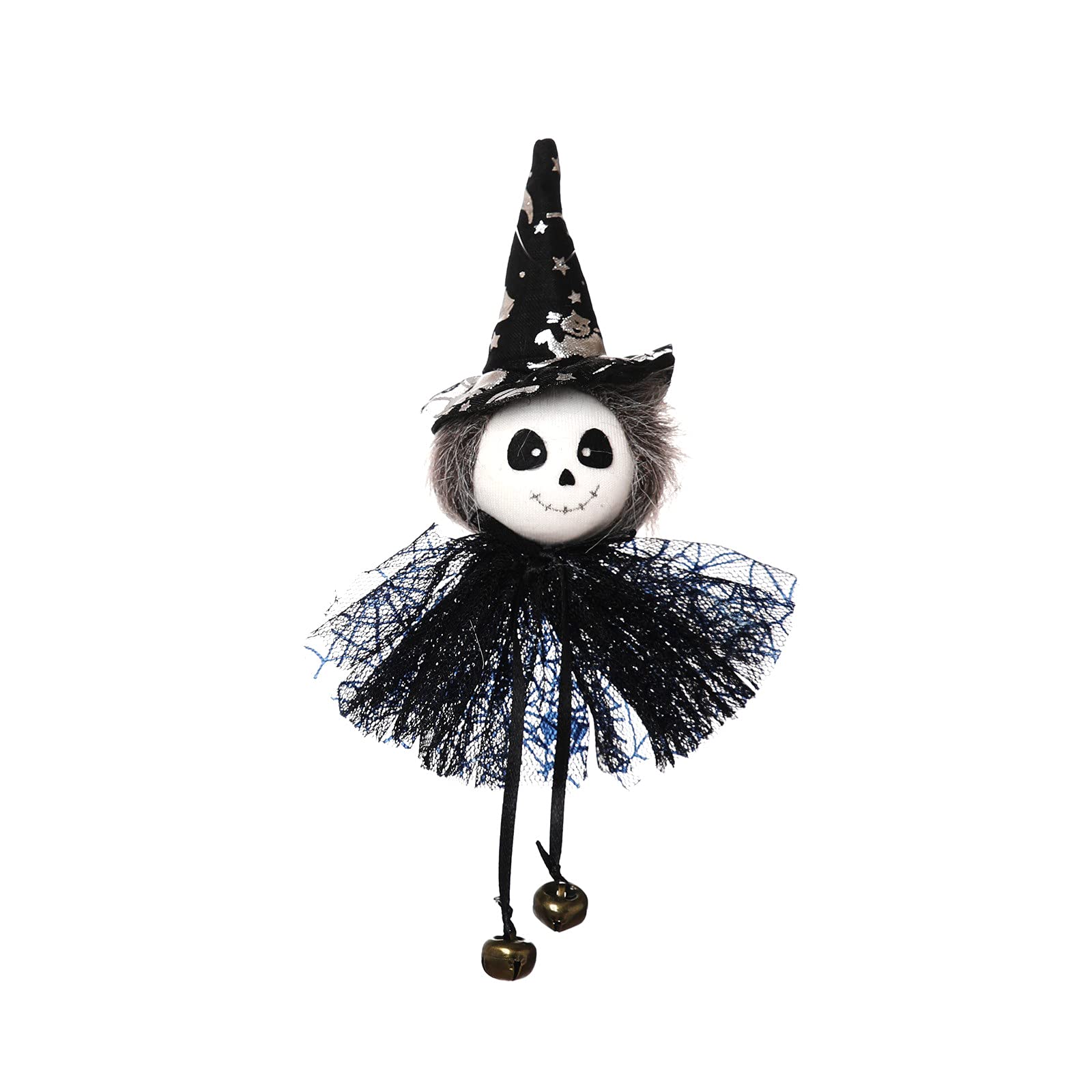 Halloween Decorations - Hanging Gnome Ornaments Set with Pumpkin, Ghost, Witch & Black Cat - Spooky Party Decor for Home, Yard & Outdoor Halloween Party