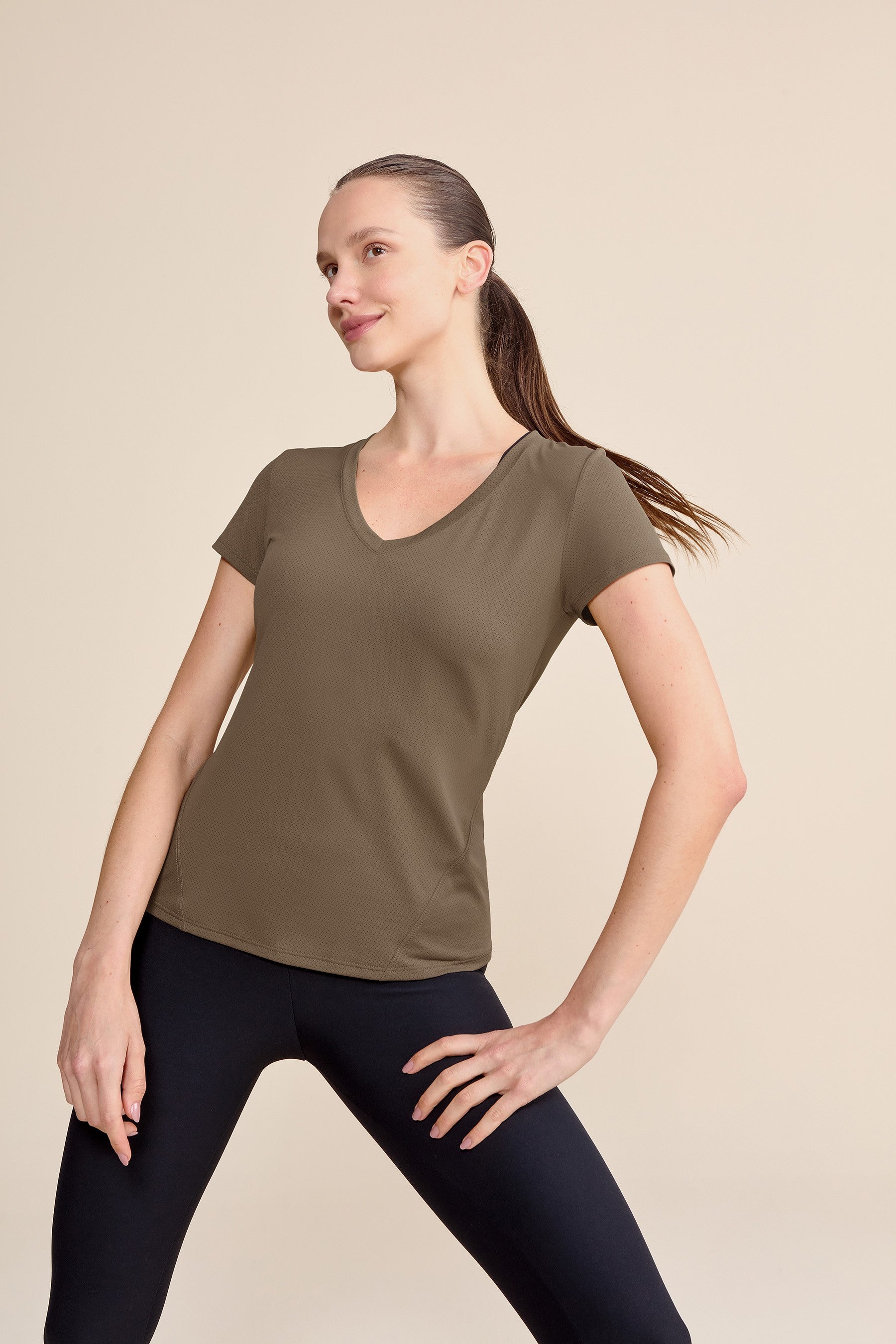 Stylish Action Side V-Neck T-Shirt for Men & Women - Comfortable Casual Wear for Gym, Running, and Everyday Outfits