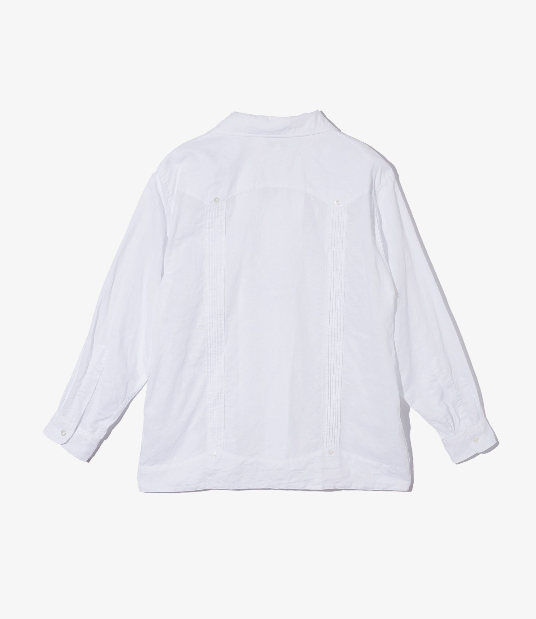 Premium White Guayabera Shirt - 100% Handkerchief Linen Cuban Shirt for Men | Perfect for Summer Weddings, Beach Vacations & Tropical Parties