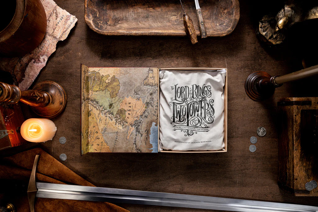 The Fellowship of the Ring™ 1000-Piece Jigsaw Puzzle - Lord of The Rings Collectible Puzzle for Adults & Teens - Perfect for Game Nights, Gifts & Home Decor