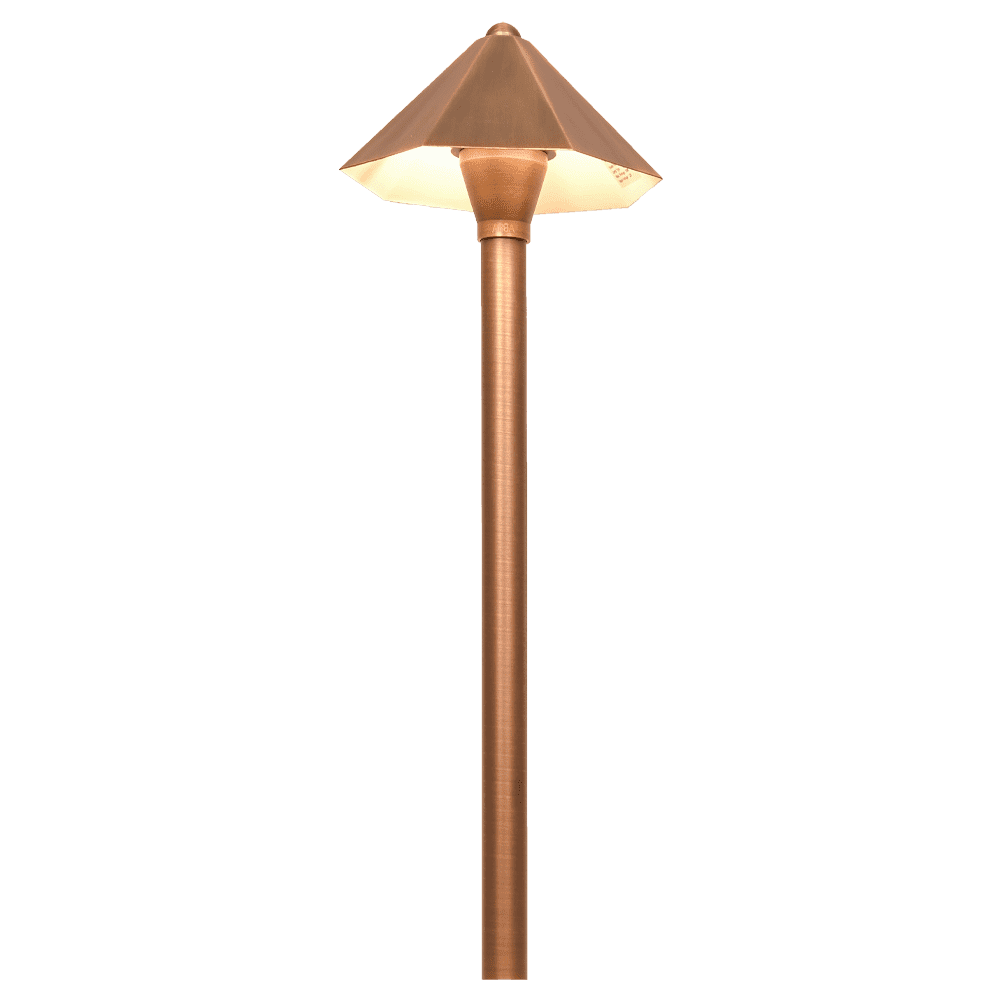 PLB11 4x/8x/12x Brass LED Pathway Lights - 3W 3000K Low Voltage Outdoor Landscape Lighting for Garden, Walkway, and Driveway Illumination