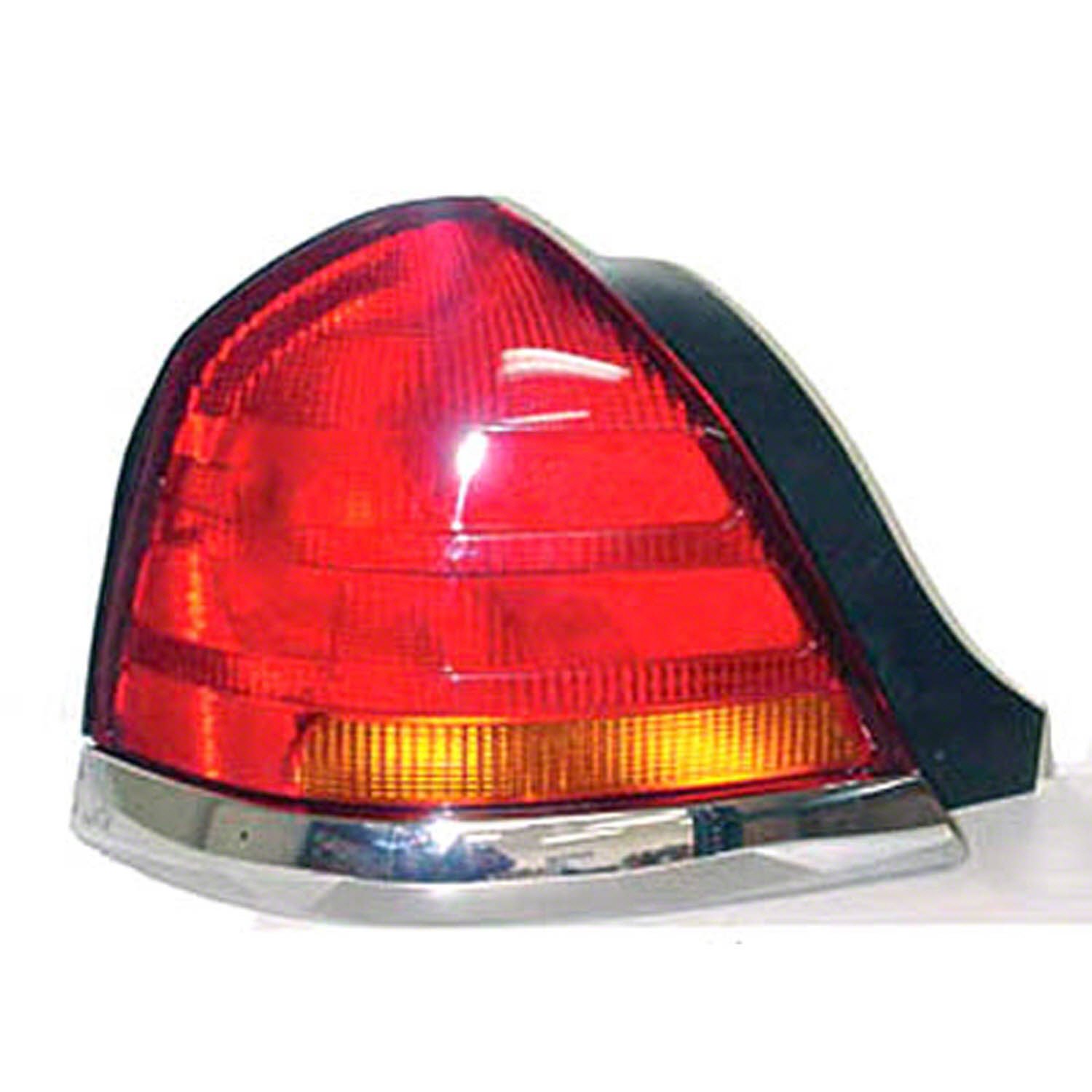 Fo2800150 Tail Lamp Assembly with 4 Bulb Lamp - Driver Side Red/Amber Lens Replacement (Excluding Sport Models) | Perfect for Ford F-150 Truck Repair & Restoration Projects