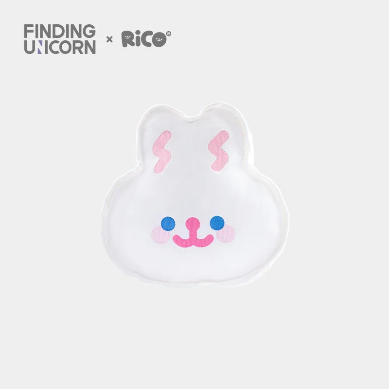 Unicorn RiCO Macarons Rabbit 2-in-1 Throw Pillow Blanket - Soft Plush Combo for Bed, Sofa & Travel - Cute Kawaii Home Decor Gift