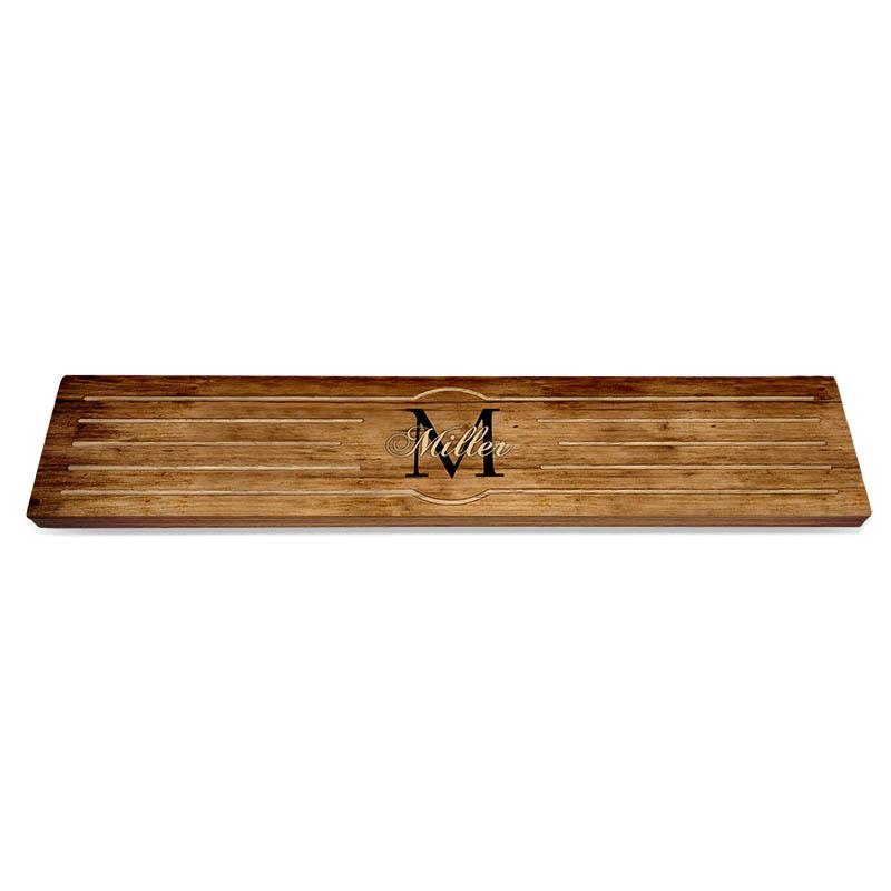 Personalized Wooden Drip Tray - Custom Monogram Design for Coffee & Tea Stations - Perfect for Home, Office or Cafe Use
