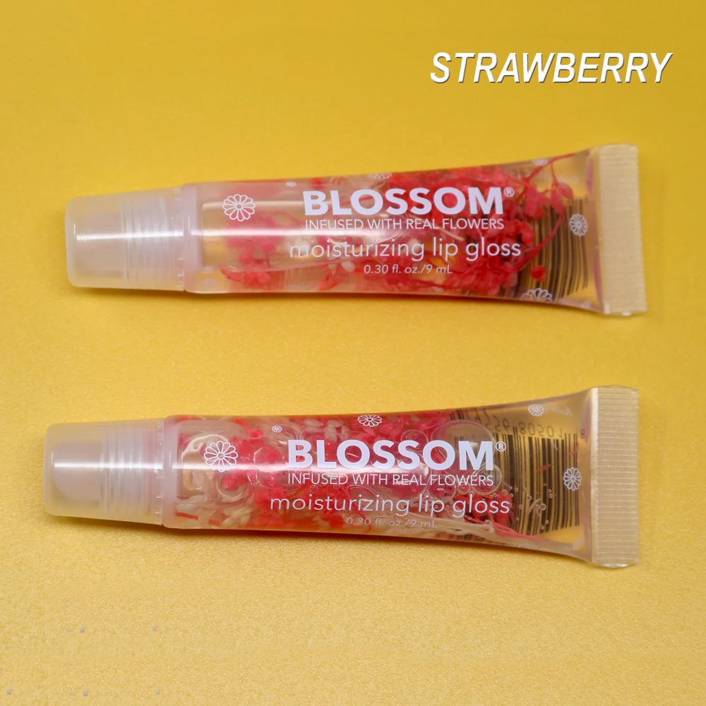 Blossom Moisturizing Lip Gloss - Clear Hydrating Lip Gloss with Vitamin E - 2 Pack Lip Smackers for Soft, Shiny Lips | Perfect for Daily Wear & Special Occasions