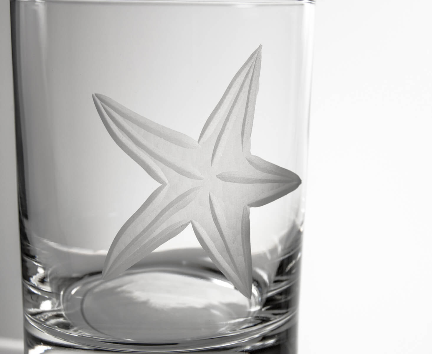 Premium 13oz Starfish Double Old Fashioned Glasses - Set of 4 Heavy Base Cocktail Glasses for Whiskey, Bourbon & Scotch - Perfect for Home Bars, Parties & Gifts