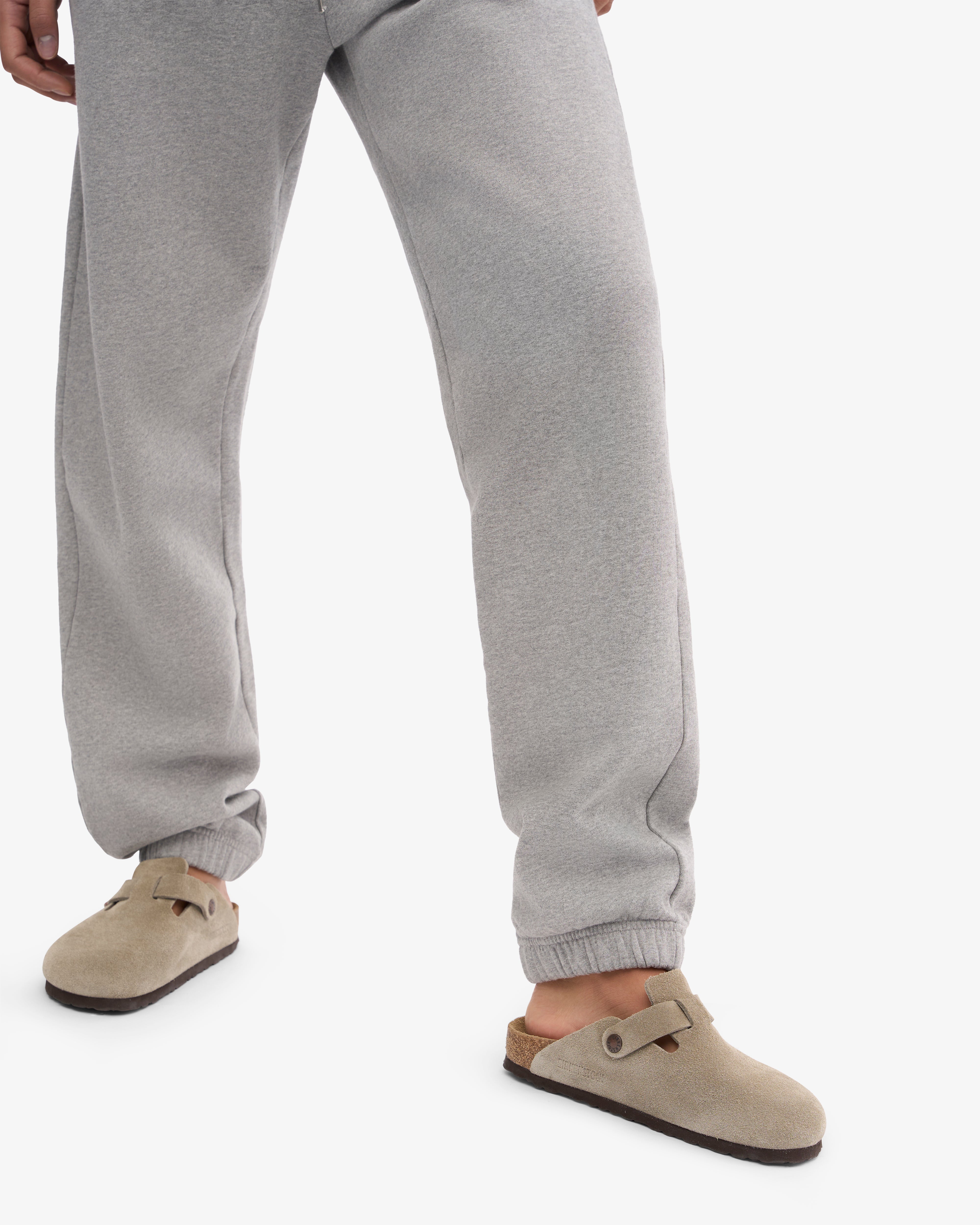 Premium Organic Cotton Sweatpants for Women - Heather Grey | Comfortable Lounge Pants for Yoga, Running & Home Relaxation