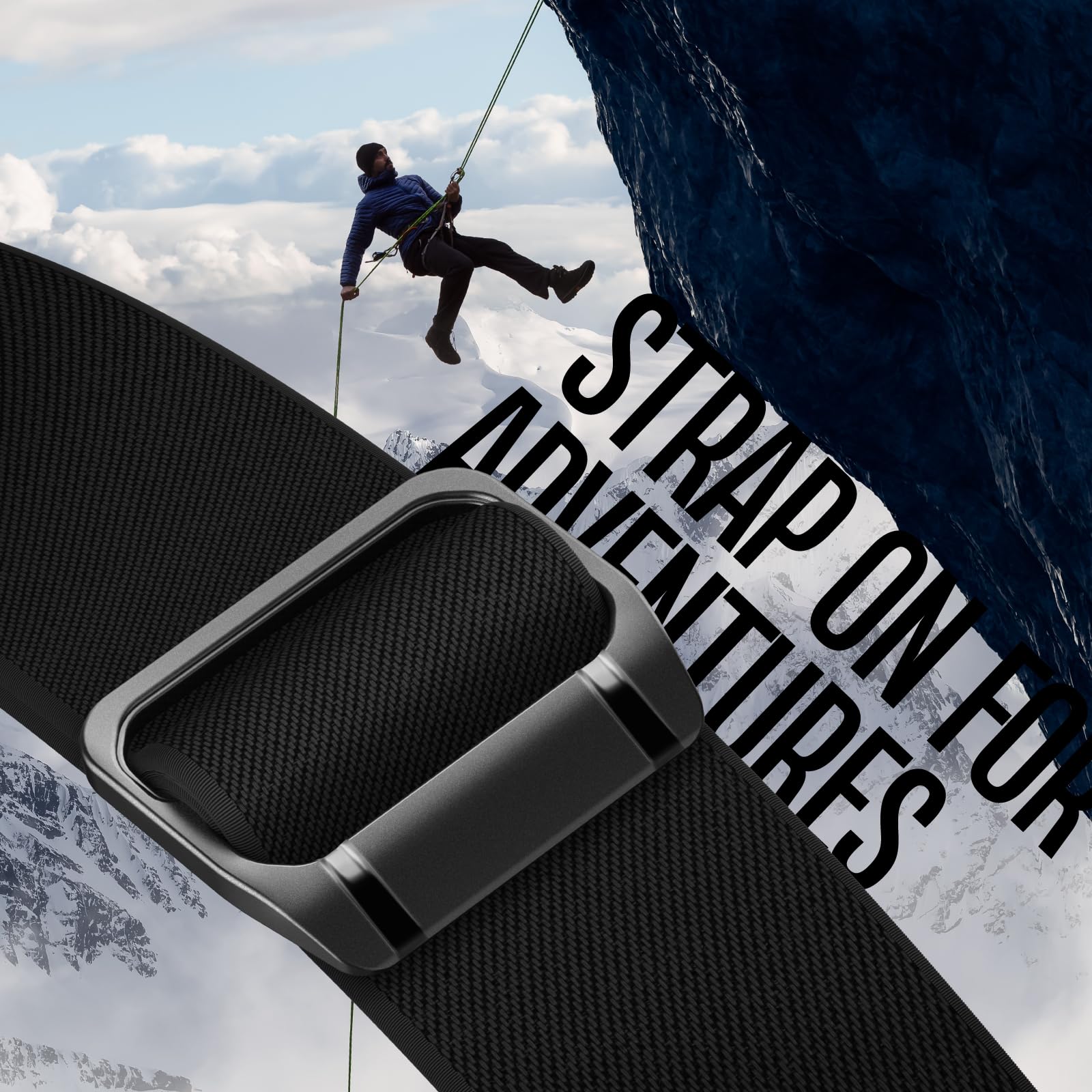 Suitisbest Adjustable 20mm Nylon Sport Strap for Samsung Galaxy Watch 4/5/6/7/FE/5 Pro/4 Classic/6 Classic/Active 2/Watch 3 - Breathable Solo Loop Band for Women & Men - Perfect for Running, Gym & Outdoor Activities