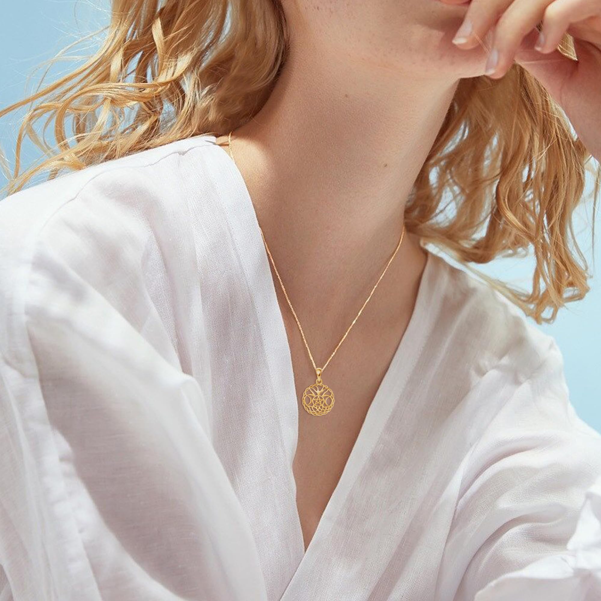 14K Real Gold Necklace for Women - Elegant Christmas Jewelry Gift for Her, Girls & Teens | Perfect for Holidays, Birthdays & Special Occasions